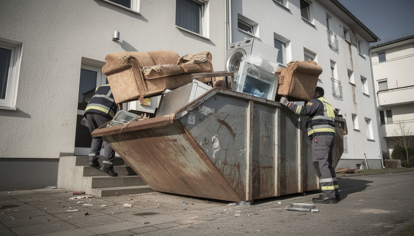 Fachgerechte Entsorgung von Sperrmüll bei der Wohnungsauflösung