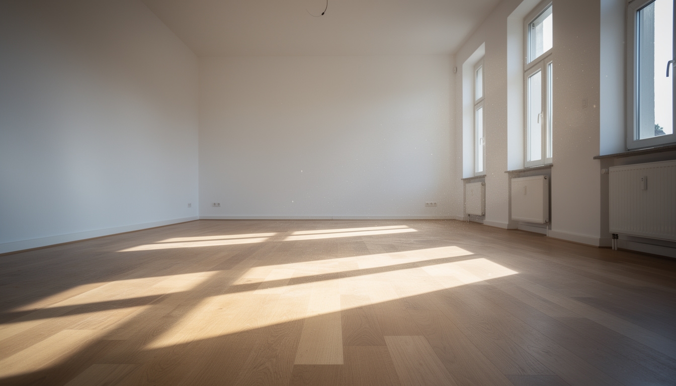Besenrein geräumte Wohnung nach der Entrümpelung